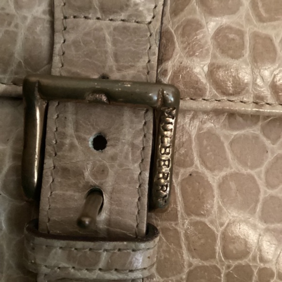 MULBERRY CROC EMBOSSED LEATHER MESSANGER BAG - Picture 10 of 16